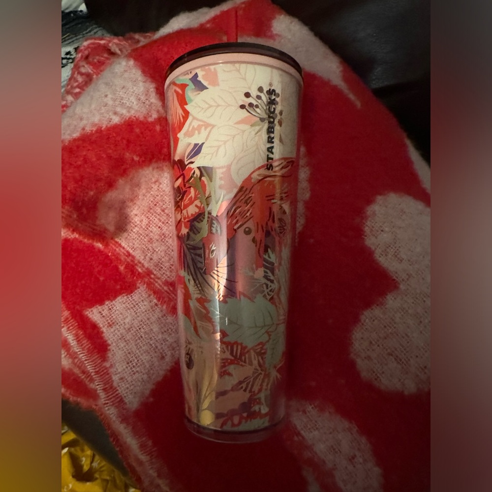 Starbucks Red and Orange Tumbler - Picture 4 of 5